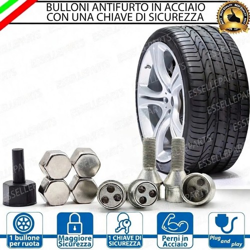 Bulloni antifurto cerchi in - 4,
